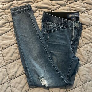 Democracy “Ab”solution Dark Wash Skinny Jeans size 6 tummy control waistband